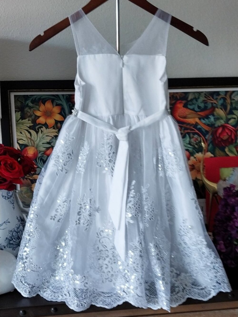 American Princess - White Dress - Girls 7-8 - Picture 3 of 9